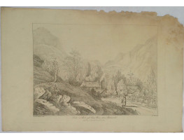 "Scale or Skell-gill Farm House above Portinscale " by W.F. Wells
