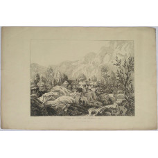 "Cottage at Nebthit with Backbarrow-crag" by W.F. Wells