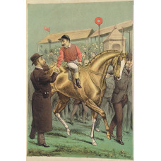 Edward VII congratulating winning jockey.
