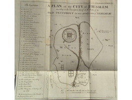 'A Plan of the City of Jerusalem according to the Description thereof in the Books of the Old Testament but more especially in that of Nehemiah'  by Emanuel Bowen.
