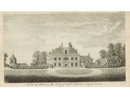 View of  the Country House, A View of Auberies, Seat of Robt. Andrews, Esq.