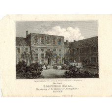 View of  the Country House, The Court Gosfield Hall  Property of the Marquis of Buckingham After J. Grieg by I. Ranson.