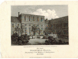 View of  the Country House, The Court Gosfield Hall  Property of the Marquis of Buckingham After J. Grieg by I. Ranson.
