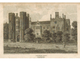 View of  the Country House, Catledge Hall, as it stood in 1800, after J.R. Thompson by J. Byrne.