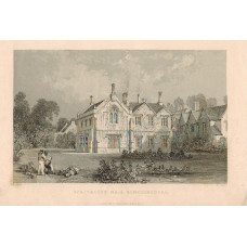 View of  the Country House, Scrivelsby Hall. After T. Allom by W. Deeble.