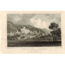 View of  the Country House, Gwrych near Abergele Seat of B. Hesketh after H. Gastineau by H. Adlard