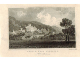 View of  the Country House, Gwrych near Abergele Seat of B. Hesketh after H. Gastineau by H. Adlard