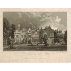 View of  the Country House, West Front of Spains Hall Finchingfield The Seat of John Ruggles Brice After W. Bartlett by J. Rogers.