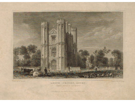 View of  the Country House, Leigh Priory After W. Bartlett by E. Young.