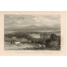 View of  the Country House, Chillingham Park and Castle, after T. Allom by J. Sands