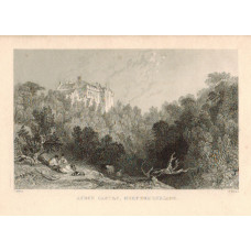 View of  the Country House, Aydon or Ayden Castle, after T. Allom by D. Buckle.
