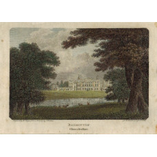 View of  the Country House, Badminton House, after J. Britton by W. Angus.