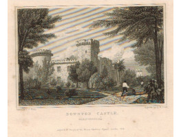 View of  the Country House, Downton Castle after J.P. Neale by H.W. Bond.