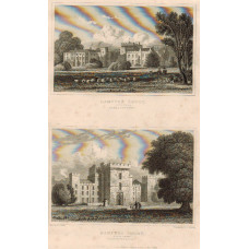 View of  the Country House, Hampton Court Two views: South Front and North Front after J.P. Neale by M.J. Starling.