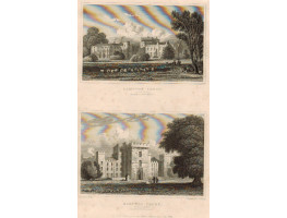 View of  the Country House, Hampton Court Two views: South Front and North Front after J.P. Neale by M.J. Starling.