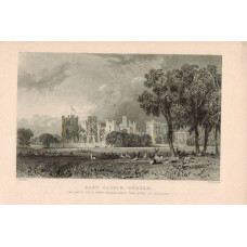 View of  the Country House, Raby Castle the Seat of the Duke of Cleveland after T. Allom by W Le Petit.