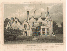 View of  the Country House, Scrivelsby Hall. After T. Allom by W. Radclyffe
