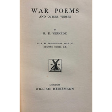 War Poems and other Verses. Introduction by Edmund Gosse.