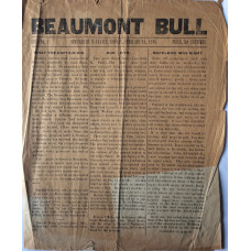 Beaumont Bull Issue No 1 11 February 1918.