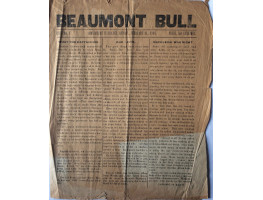 Beaumont Bull Issue No 1 11 February 1918.