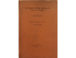 An Essay on the External Use of Water. Edited, with Introduction and Notes by Claude E. Jones.