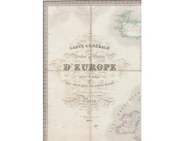 Carte Generale de toutes les Routes de l'Europe, dresse et publiee par des Officiers de l'Etat Major de l'ancienne Armee Polonaise. Engraved by Arnoul, Lale & Dien.