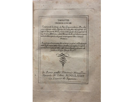 Tavolette Cronologiche Contenenti la Serie de Papi, Imperadori, e Re, che anno regnato dalla Nascita di Cristo sino al presente . . . Accresciute ed aumentate sino ai tempi presenti, coll'indicazione delle persecuzioni della chiesa, sedi vacanti, scismi, 