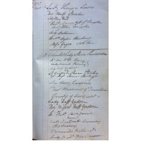DUCHESS OF GLOUCESTER?S VISITORS? BOOK, presumably for Gloucester House, Piccadilly, from January 1847 to 31 May 1849, daily dated entries, with approximately 9,200 visitors? names, occasionally with addresses, in ink, on over 420pp, one leaf loose, a few