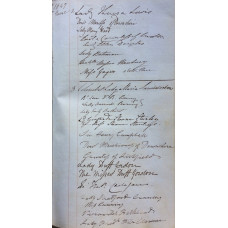DUCHESS OF GLOUCESTER?S VISITORS? BOOK, presumably for Gloucester House, Piccadilly, from January 1847 to 31 May 1849, daily dated entries, with approximately 9,200 visitors? names, occasionally with addresses, in ink, on over 420pp, one leaf loose, a few