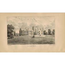 View of  the Country House, Carstairs House, figures on drive, after J.J. Murray by W.H. McFarlane,