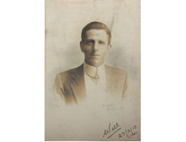 Head and Shoulders Portrait of Young man, Photograph by N.J. Nisbet, of Townsville, signed Will 27/3/13,