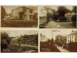 Collection of Seven Real Photograph Postcards, by R.L. Knight and Knight Brothers, Barnstaple, including the Rectory, The Avenue, Cross and Post Office, Almshouses and Church