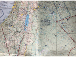 Aeronautical Map Egypt, Iraq, Israel, Jordan, Saudi Arabia. ONC H-5