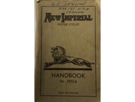 New Imperial Motor Cycles Handbook for 1932-6.