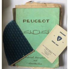 Peugeot 404 Technical and Characteristics. [Handbook]