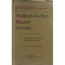 'The Coming of S. Joseph of Aramathea' offprint of  Milford-on-Sea Record Society Magazine, Vol. 4 No. 3.