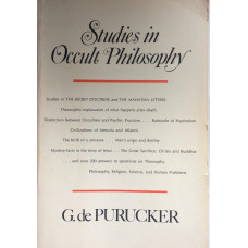 Studies in Occult Philosophy.