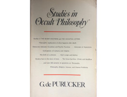 Studies in Occult Philosophy.