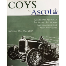 Important Auction of Fine Historic Automobiles and Associated Collectibles. 16 May 2015.