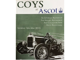 Important Auction of Fine Historic Automobiles and Associated Collectibles. 16 May 2015.