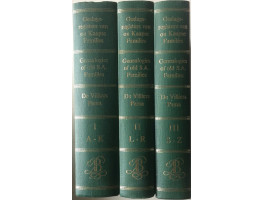 Genealogies of Old South African Families Geslagsregisters van die Ou Kaapse Families. Augmented  and Rewritten by C. Pama. 3 vols.