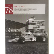 Sale 78 of Important Collectors' Motor Cars, Automobilia, Formula One Memorabilia. 4 December 1997.