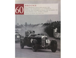 Sale 60 of Important Collectors' Motor Cars, Formula One Memorabilia and Automobilia.  30 November & 2 December 1996.