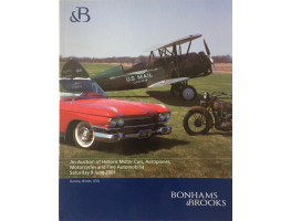 Historic Motor Cars, Aeroplanes, Motorcycles and  Fine Automobilia 9 June 2001.