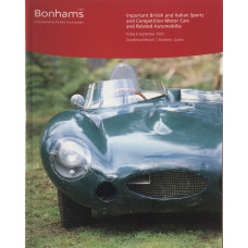 Important British and Italian Sports and Competition Motor Cars and Related Automobilia. 6 September 2002.