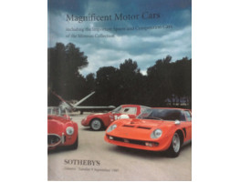 Magnificent Motor Cars including the Important Sports and Competition Cars of the Mimran Collection., Automobilia and Automobile Art. 6 September 1997.