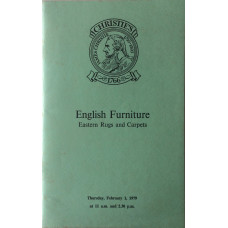 English Furniture Eastern Rugs and Carpets. 1 February 1979.