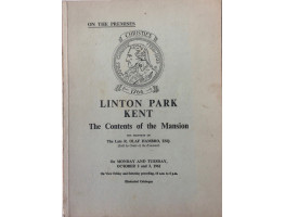 Catalogue of the Contents of Linton Park, Kent The Property of the Late R. Olaf Hambro. 2 & 3 October 1961.