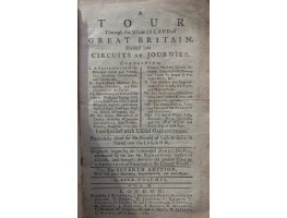 A Tour Through the Whole Island Of Great Britain. Divided into Circuits or Journies. . . Continued by the late Mr Richardson. Vol. III only (of 4)