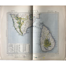 Statistical & General Map of India on 12 sheets, (35 miles to the inch); with the General Map of India (scale 135 miles to an inch)